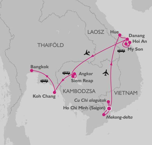 Dél-Vietnám és Kambodzsa felfedezése, thaiföldi trópusi pihenéssel 2023