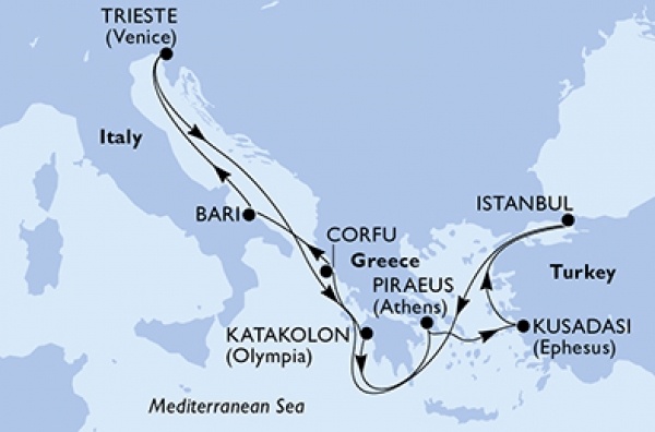Helló VAKÁCIÓ! MSC Splendida csoportos hajóút magyar idegenvezetővel | 2024. június 26. - július 5.