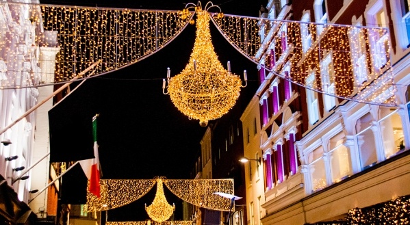 Karácsonyi fények Dublinban és Belfastban