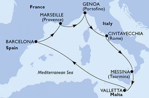 Mediterrán történelem csoportos hajóút, repülővel