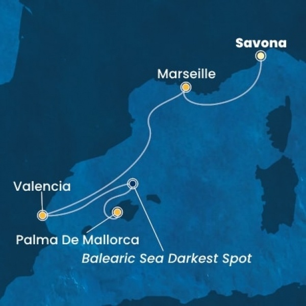 Costa Pacifica - Olaszország, Franciaország, Spanyolország, Baleár-szigetek