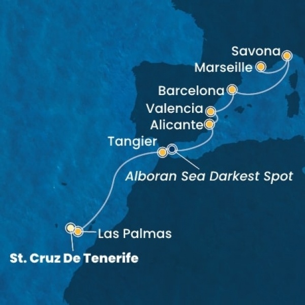 Costa Toscana - Kanári-szigetek, Marokkó, Spanyolország, Olaszország, Franciaország