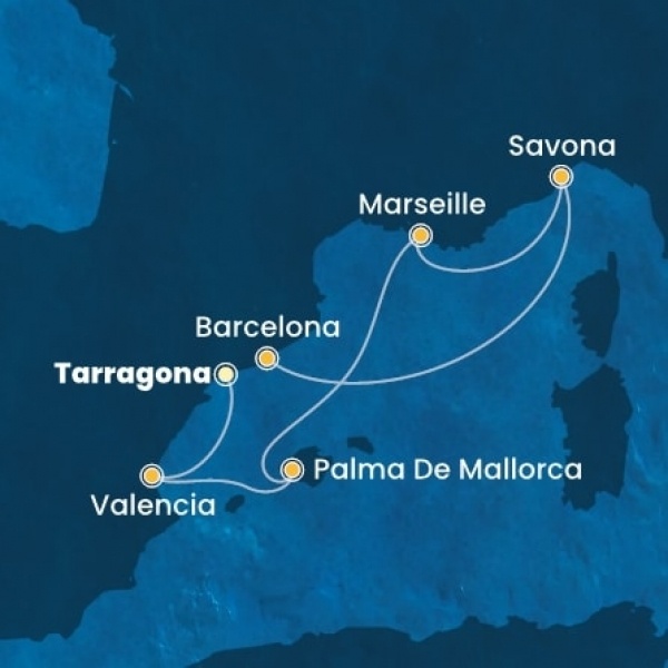 Costa Diadema - Spanyolország, Baleár-szigetek, Franciaország, Olaszország