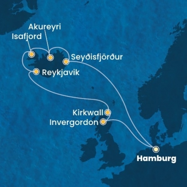 Costa Favolosa - Németország, Izland, Skócia