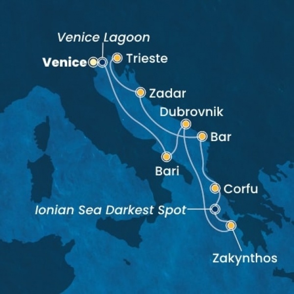 Costa Deliziosa - Olaszország, Horvátország, Görögország, Montenegro