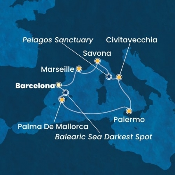Costa Smeralda - Spanyolország, Baleár-szigetek, Olaszország, Franciaország