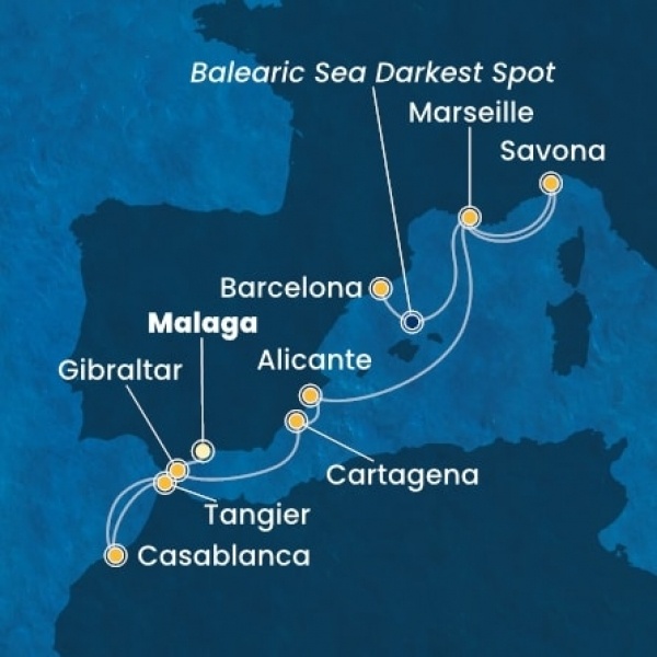 Costa Pacifica - Spanyolország, Marokkó, Gibraltár, Franciaország, Olaszország