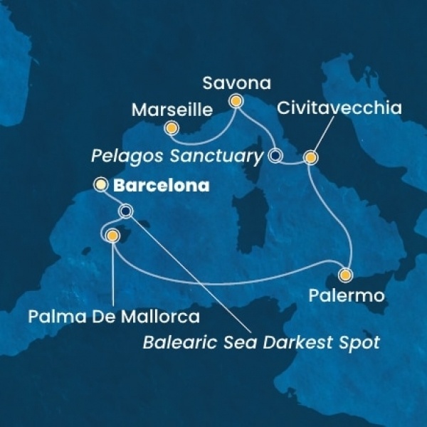 Costa Smeralda - Spanyolország, Baleár-szigetek, Olaszország, Franciaország
