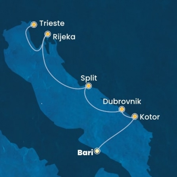 Costa Deliziosa - Olaszország, Montenegro, Horvátország