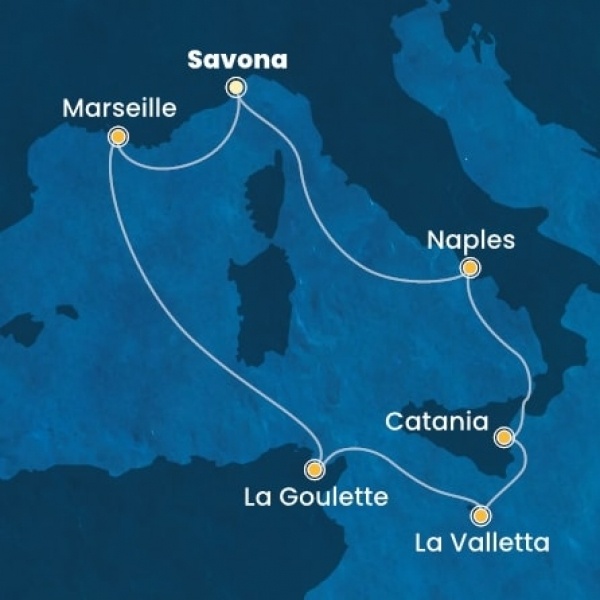 Costa Fascinosa - Olaszország, Franciaország, Málta