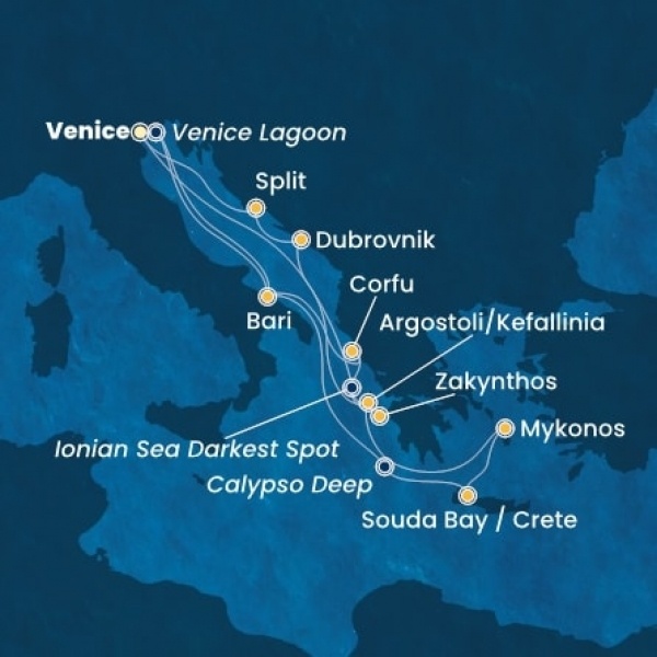 Costa Deliziosa - Olaszország, Görögország, Horvátország