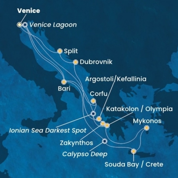 Costa Deliziosa - Olaszország, Görögország, Horvátország