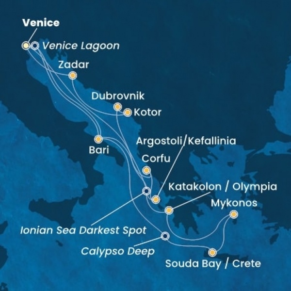 Costa Deliziosa - Olaszország, Görögország, Horvátország, Montenegro