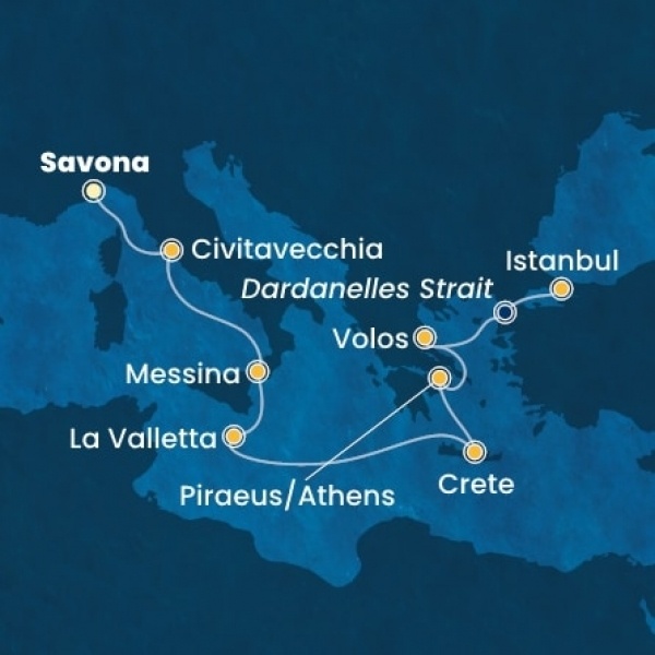Costa Fortuna - Olaszország, Málta, Görögország, Törökország