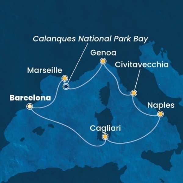 Costa Toscana - Spanyolország, Olaszország, Franciaország