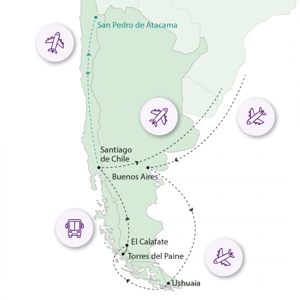 Tűzföld és Patagónia csodái