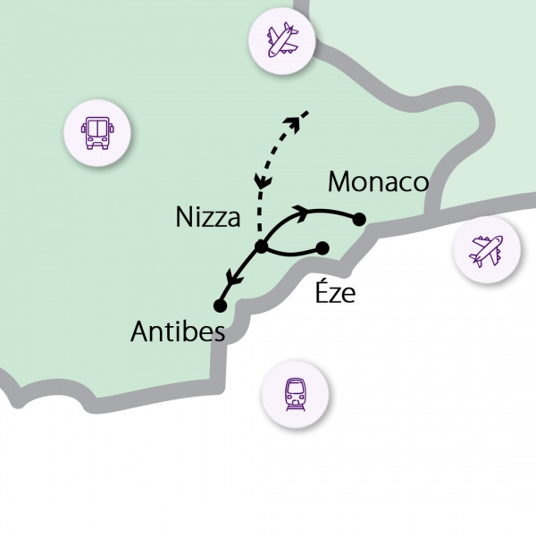 Nizza karácsonyi fényei