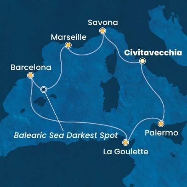 Costa Pacifica - Olaszország, Franciaország, Spanyolország