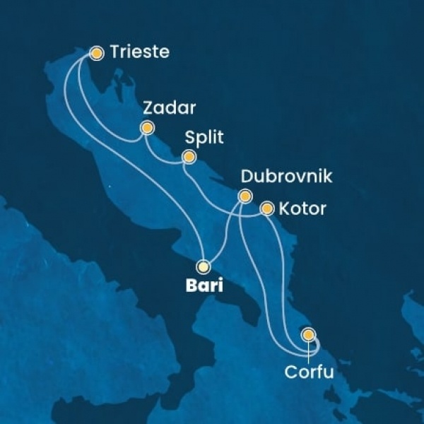 Costa Deliziosa - Olaszország, Horvátország, Görögország, Montenegro