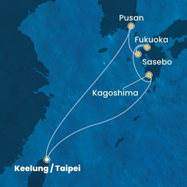Costa Serena - Taiwan, Japán, South Korea