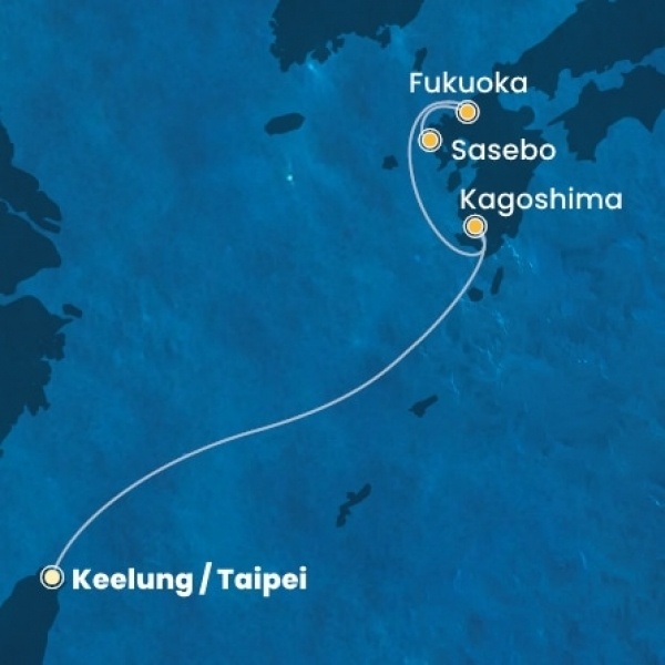 Costa Serena - Taiwan, Japán