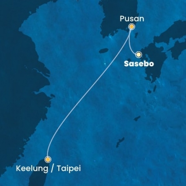 Costa Serena - South Korea, Taiwan
