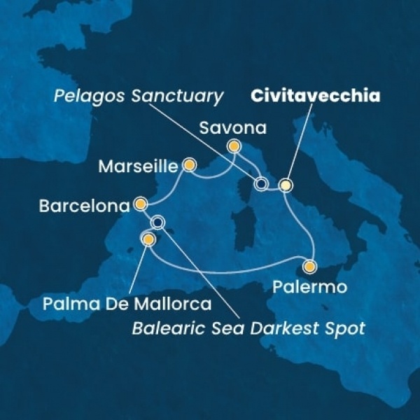 Costa Toscana - Olaszország, Franciaország, Spanyolország, Baleár-szigetek