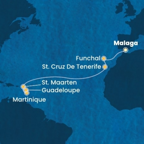 Costa Fascinosa - Spanyolország, Madeira, Kanári-szigetek, Holland Antillák (ABC-szigetek)