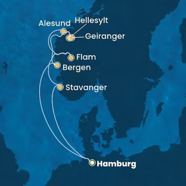 AURORA FJORDJAI - Costa Favolosa csoportos hajóút magyar idegenvezetővel az északi fény nyomában | HJTD - HAJÓUTAD