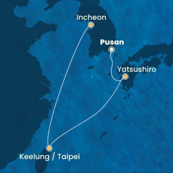 Costa Serena - South Korea, Taiwan