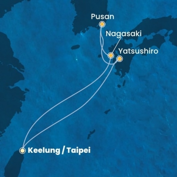 Costa Serena - Taiwan, Japán, South Korea