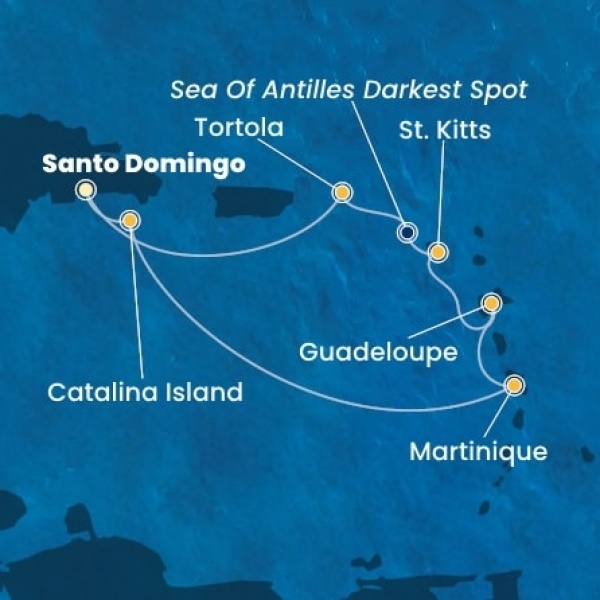 Costa Fascinosa - Dominikai Köztársaság, Holland Antillák (ABC-szigetek), Virgin szigetek