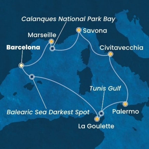 Costa Smeralda - Spanyolország, Tunézia, Olaszország, Franciaország