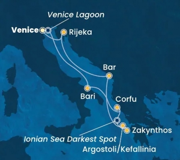 A kék Adria felfedezése csoportos hajóút, busszal