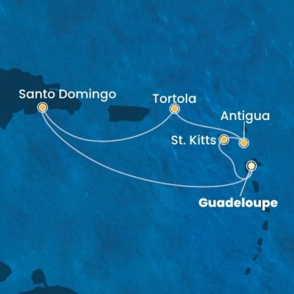 Costa Favolosa - Holland Antillák (ABC-szigetek), Virgin szigetek