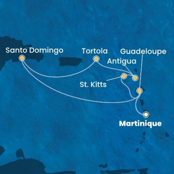 Costa Favolosa - Holland Antillák (ABC-szigetek), Virgin szigetek