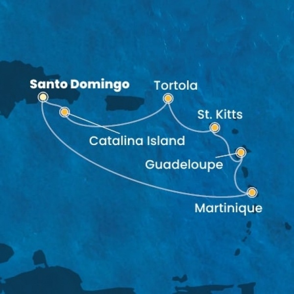 Costa Favolosa - Holland Antillák (ABC-szigetek), Virgin szigetek, Dominikai Köztársaság