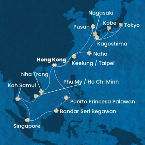 Costa Serena - Kína, Vietnám, Szingapúr, Fülöp-szigetek, Taiwan, Japán, South Korea