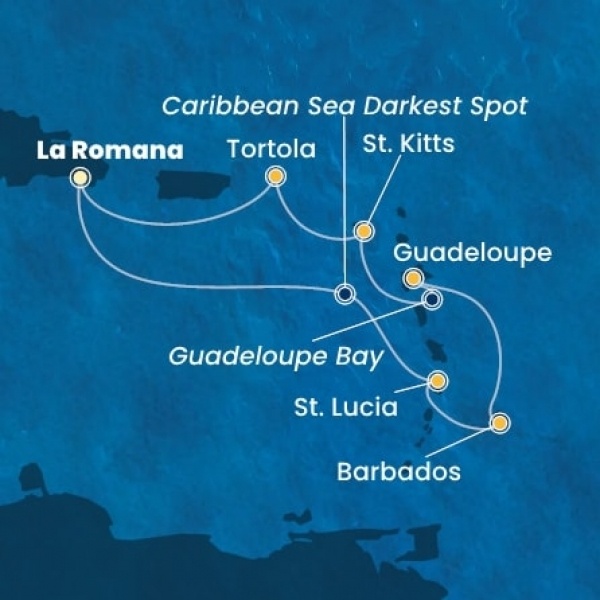 Costa Fascinosa - Dominikai Köztársaság, Holland Antillák (ABC-szigetek), Virgin szigetek