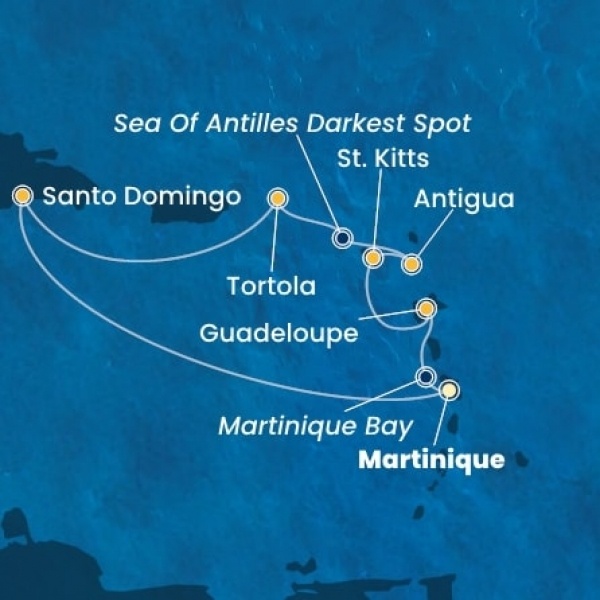 Costa Favolosa - Holland Antillák (ABC-szigetek), Virgin szigetek