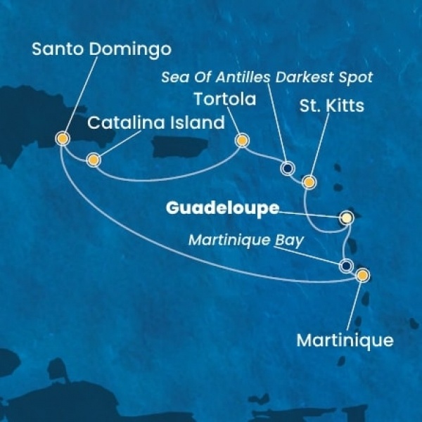 Costa Favolosa - Holland Antillák (ABC-szigetek), Virgin szigetek, Dominikai Köztársaság