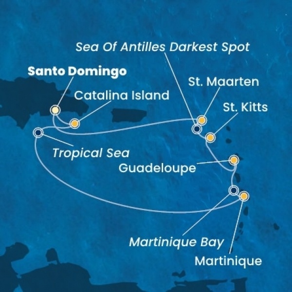Costa Fascinosa - Dominikai Köztársaság, Holland Antillák (ABC-szigetek)