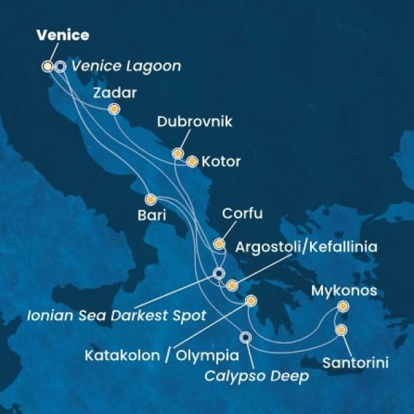 Costa Deliziosa - Olaszország, Görögország, Horvátország, Montenegro