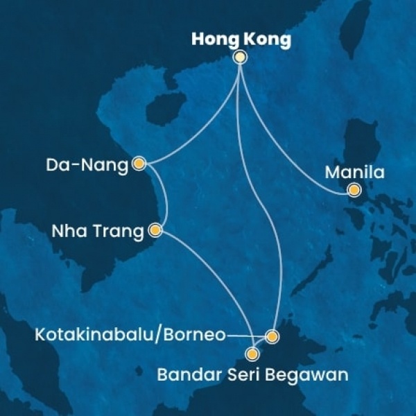 Costa Serena - Kína, Malajzia, Vietnám, Fülöp-szigetek