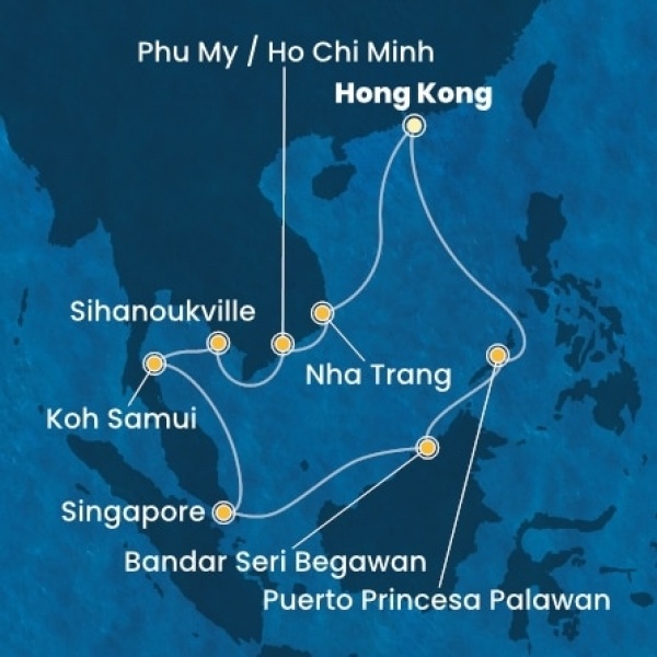 Costa Serena - Kína, Vietnám, Szingapúr, Fülöp-szigetek