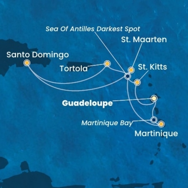 Costa Favolosa - Holland Antillák (ABC-szigetek), Virgin szigetek