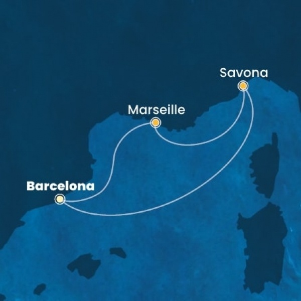 Costa Favolosa - Spanyolország, Olaszország, Franciaország