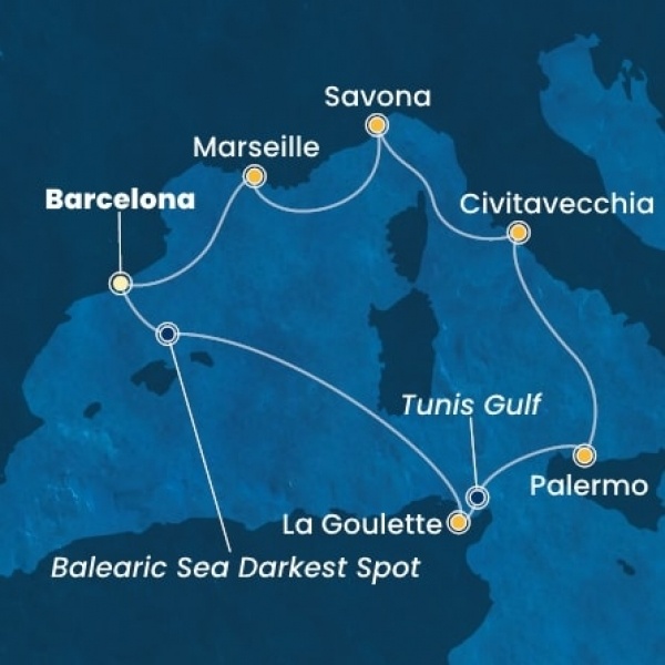Costa Toscana - Spanyolország, Tunézia, Olaszország, Franciaország