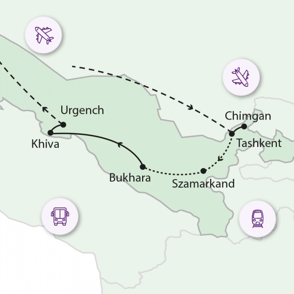 A Selyemút birodalma, Üzbegisztán