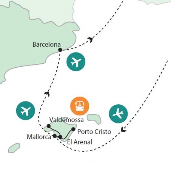 Mallorcai pihenés és Barcelona